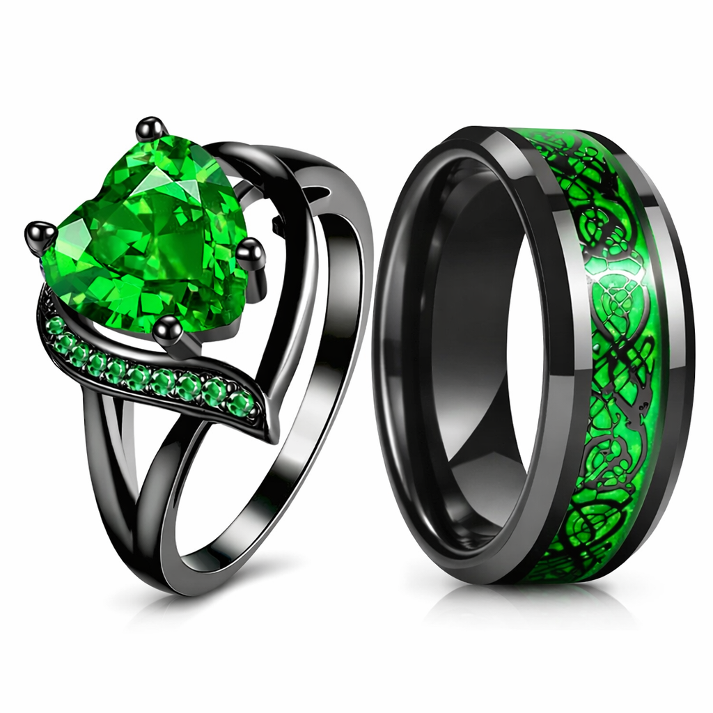 Emerald Bond Ring