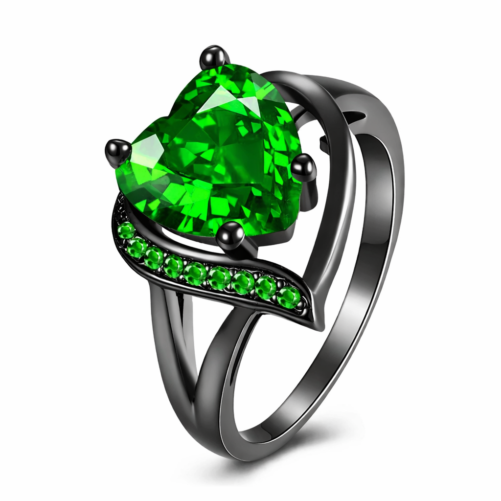 Emerald Bond Ring