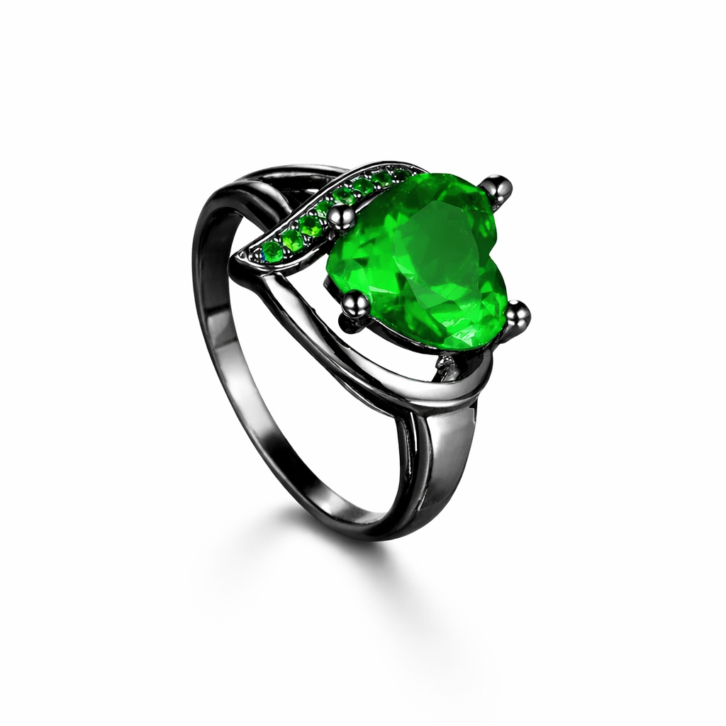 Emerald Bond Ring