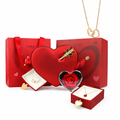 Rose Heart Box Hearts Necklace Set